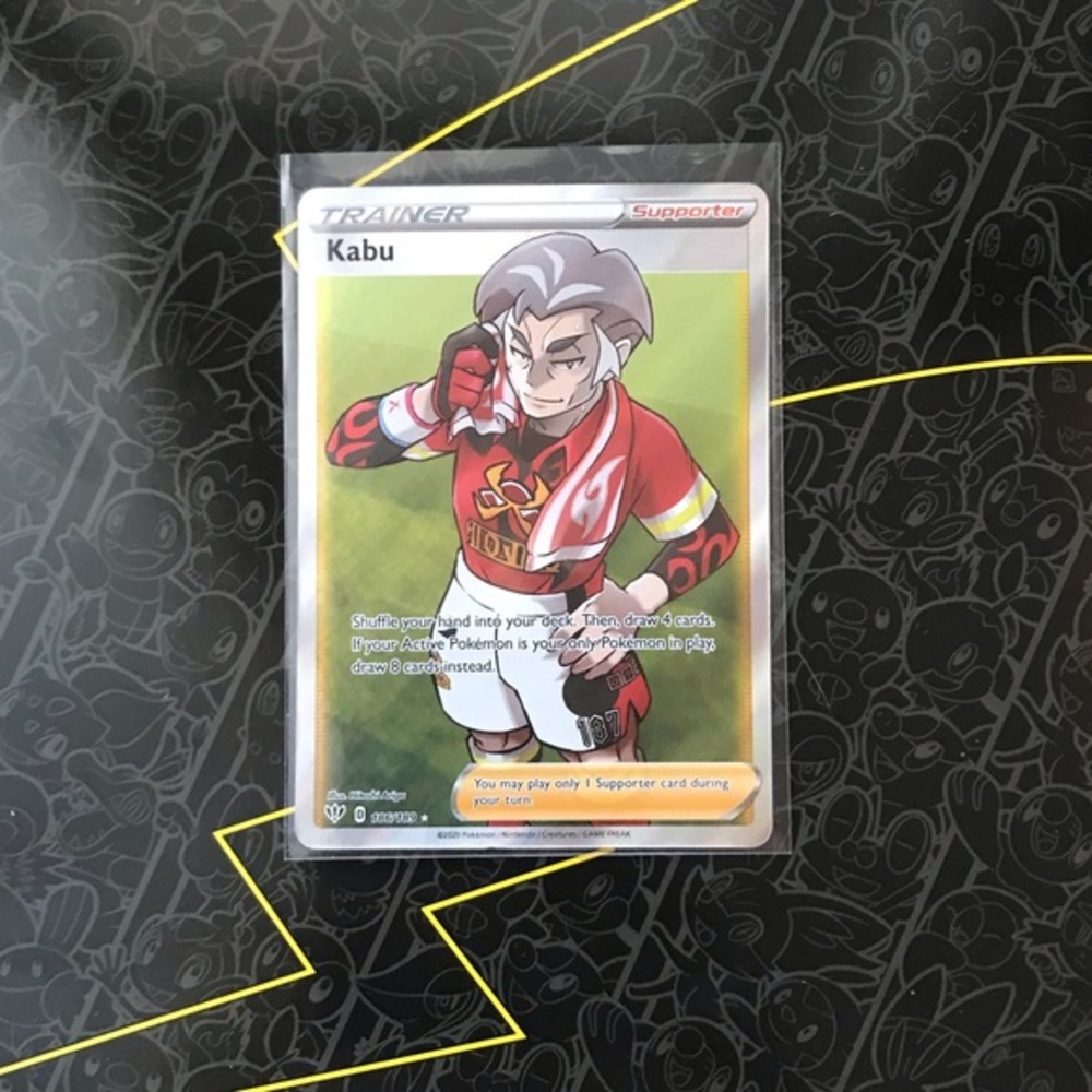 Kabu Trainer Full Art Hyper Rare Authentic Pokemon Card #186/189
